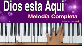Muchos Cantos Mismos Acordes/ Dios esta aqui/tutorial piano /melodía completa.