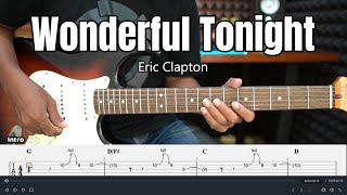 Wonderful Tonight - Eric Clapton - Guitar Instrumental Cover + Tab
