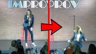 WARNING!!  You could die from this fall! Heather McDonald Faints On Stage | OFFICIAL VIDEO