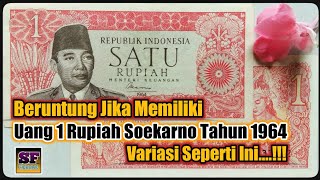 Beruntung Memiliki Uang Soekarno / Sukarno Tahun 1964 Pecahan 1 Rupiah Asli Variasi Ini