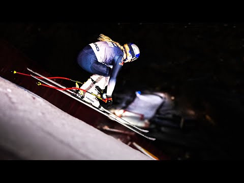 Skiing The World’s Hardest Ski Run In The Dark | Lindsey Vonn
