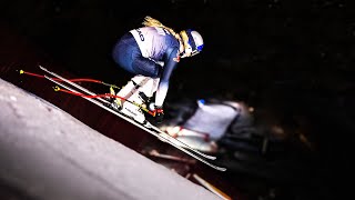 Skiing The World’s Hardest Ski Run In The Dark | Lindsey Vonn