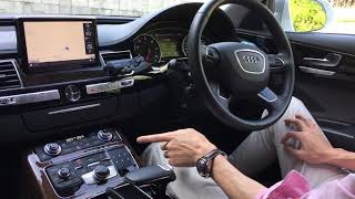 Audi A8(D4) センターコンソール周りの操作