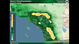 2 cold storm systems to bring rain, wind and snow to Southern California - NWS San Diego