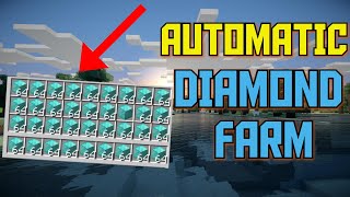 Minecraft - AUTOMATIC DIAMOND FARM Tutorial (JAVA / BEDROCK / XBOX / WINDOWS)