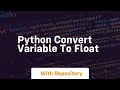python convert variable to float