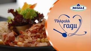 Pikkpakk ragu - Gombás csirke pikáns mártással