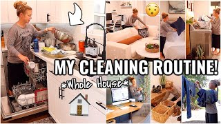 MY CLEANING ROUTINE!!🏠 WHOLE HOUSE CLEAN WITH ME | CLEANING OUR ARIZONA FIXER UPPER