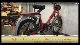 1976 Jawa Transistor 40 Babetta Restoration Part 2 - Engine Teardown