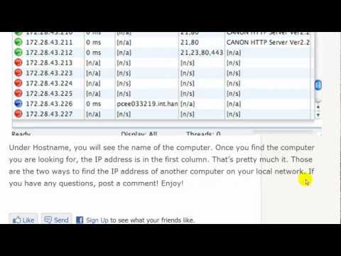 How to Find IP Address of Another Computer How to Find IP Address of Another Computer