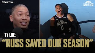 Ty Lue Discusses Load Management & How Russell Westbrook ‘Saved Their Season’ | ALL THE SMOKE