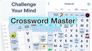 Crossword Master Levels 1-20 Walkthrough & Answers | All Solutions