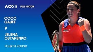 Coco Gauff v Jelena Ostapenko Full Match | Australian Open 2023 Fourth Round