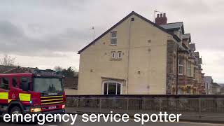 Gloucester fire & rescue service responding in Chepstow this evening