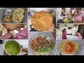 माँ के हाथ के स्पेशल ''आलू पराठा'' Recipe | Street Style ''तड़के वाले मटर कुल्चे'' | Full Routine |