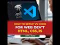 How to Set Up and  Add Essential  Extensions in Vs Studio Text Code Editor for css,html & JavaScript