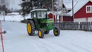 John Deere 1130 got chain on for the Norwegian winter 🚜💨 #17