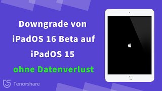 Downgrade iPad von iPadOS 16 auf iPadOS 15 ohne Datenverlust