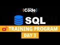 🔥SQL Training day - 3 | SQL Tutorial for beginners | SQL Tutorial Advanced | SQL 2022 | SimpliCode