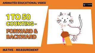 Count by 1's to 50 - Forward and Backward | Counting for Kids | Count to 50 | Counting | TicTacLearn