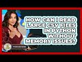 How Can I Read Large CSV Files In Python Without Memory Issues? - Python Code School