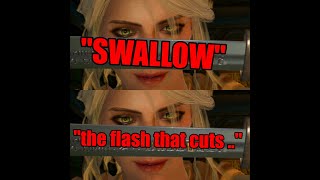 The Different reactions of Ciri depends how Geralt give description of the  sword (WITCHER ENDING)