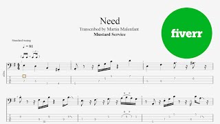 Mustard Service - Need (bass tab)