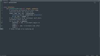Leetcode 370. Range Addition in Python | Python Leetcode | Python Coding Tutorial | Python Code ASMR