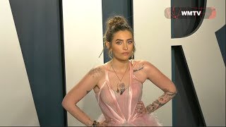 Paris Jackson arrives at 2020 Vanity Fair Oscar Party