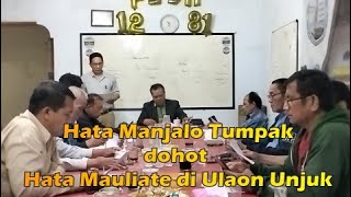 Hata Manjalo Tumpak dohot Hata Mauliate di Ulaon Unjuk