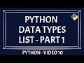 Python Data Type List | Python List Data Type | Part 1 | Beginners Guide [PYTHON TUTORIAL]