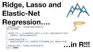 Ridge, Lasso and Elastic-Net Regression in R