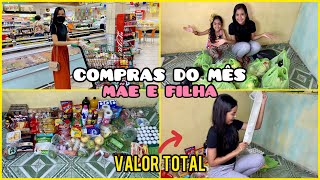 COMPRAS DO MÊS MÃE E FILHA 👩‍👧 + VALOR TOTAL 😱 | Mãe Aos 13