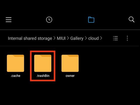 How to find trash bin in file manager Xiaomi devices Red mi Keoly
