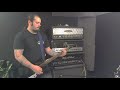 stagg seh30 hammer explorer guitar demo with mics