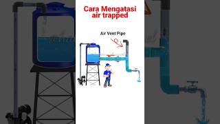 cara mengatasi air trapped toren jadi lancar #tandonair #tangkiair #tandon #tandonairfiberglass