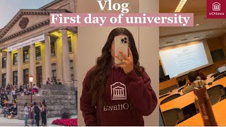 FIRST DAY OF SCHOOL VLOG /UOttawa engineering 📚🇨🇦 , اول يوم في جامعة اوتاو