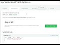 Say  Hello, World!  With Python|| HackerRank || #1code