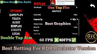 Best Setting For RDR Rockstar Version | Red Dead Redemption Mobile Best Graphics Setting | GIL |
