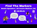 All Insane Markers (30) Mobile Speedrun | 19:36.81 | Find The Markers