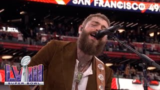 Post Malone Sings America the Beautiful at Super Bowl LVIII