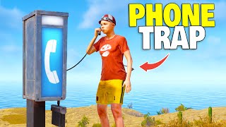 This Telephone Trap is Broken.. 100+ Players Trapped! - Rust
