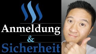 Steemit Anmeldung und Sicherheit - Steemit Tutorial - deutsch