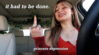 decluttering my depression room... for summer