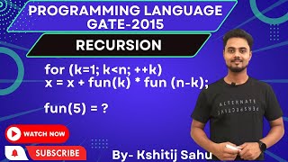 Programming Language GATE-2015 Problem Solution