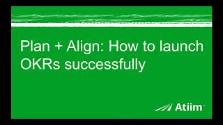 How to manage OKRs at scale [Webinar]