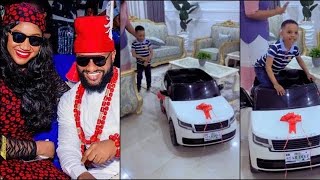 Yul Edochie and Judy Austin Surprise Their Son, Star Dike, with a Toy Range Rover