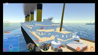 Ocean liner simulator : the Trio | Olympic, Titanic \u0026 Britannic sailing together