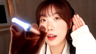 ASMR Secretly picking your ears during study hall. Shh! Be quiet!