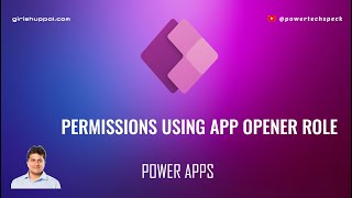 How to use App Opener Security role while sharing model driven app using custom security role?
